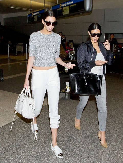 Kendall Jenner Street Style White Pants